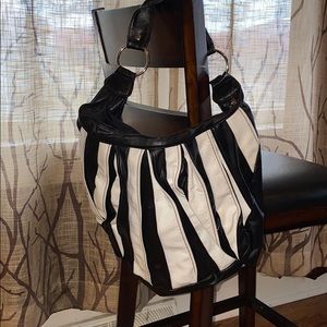Black and White Satchel Bag